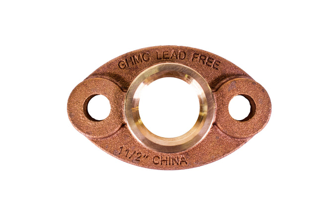 1.5” Lead Free Oval Bronze Flange Kit