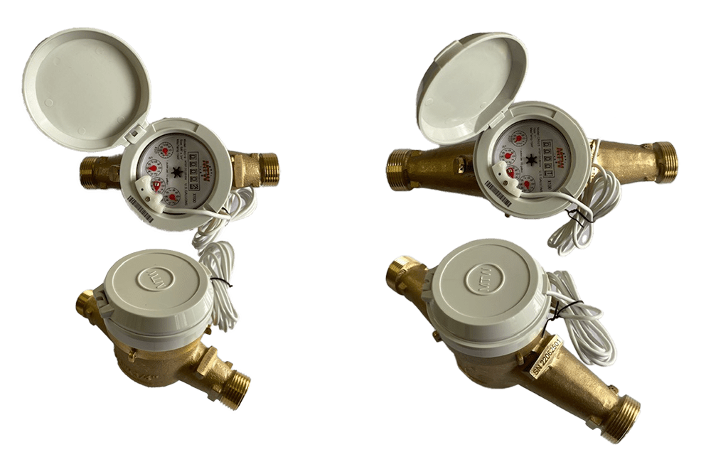 MTW CAS 25, 1" 1 Pulse/1 CF Hot Water Meter